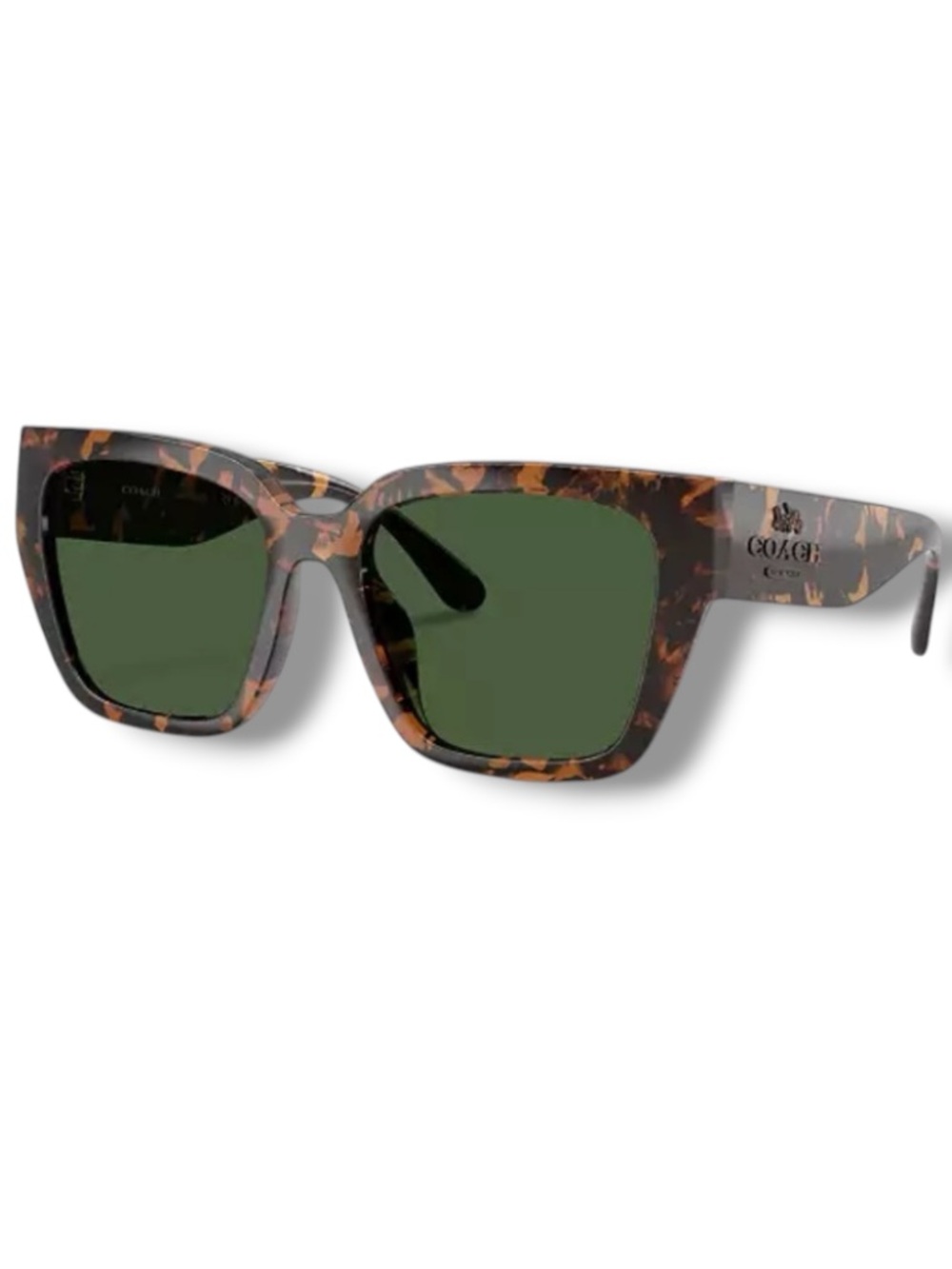 Coach Authentic Women’s Dark Tortoise Oversized Cat Eye Sunglasses Shades NEW